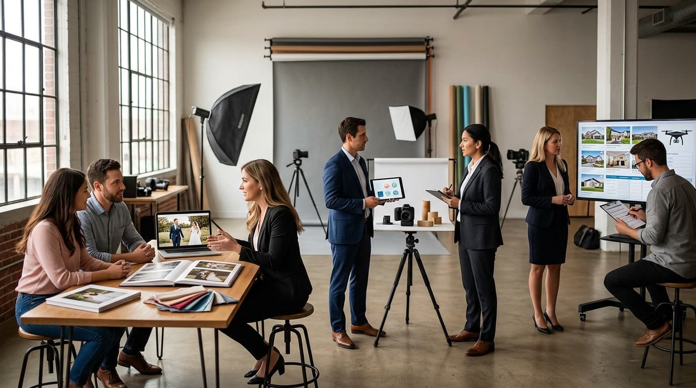 Booking conversations for different photography niches