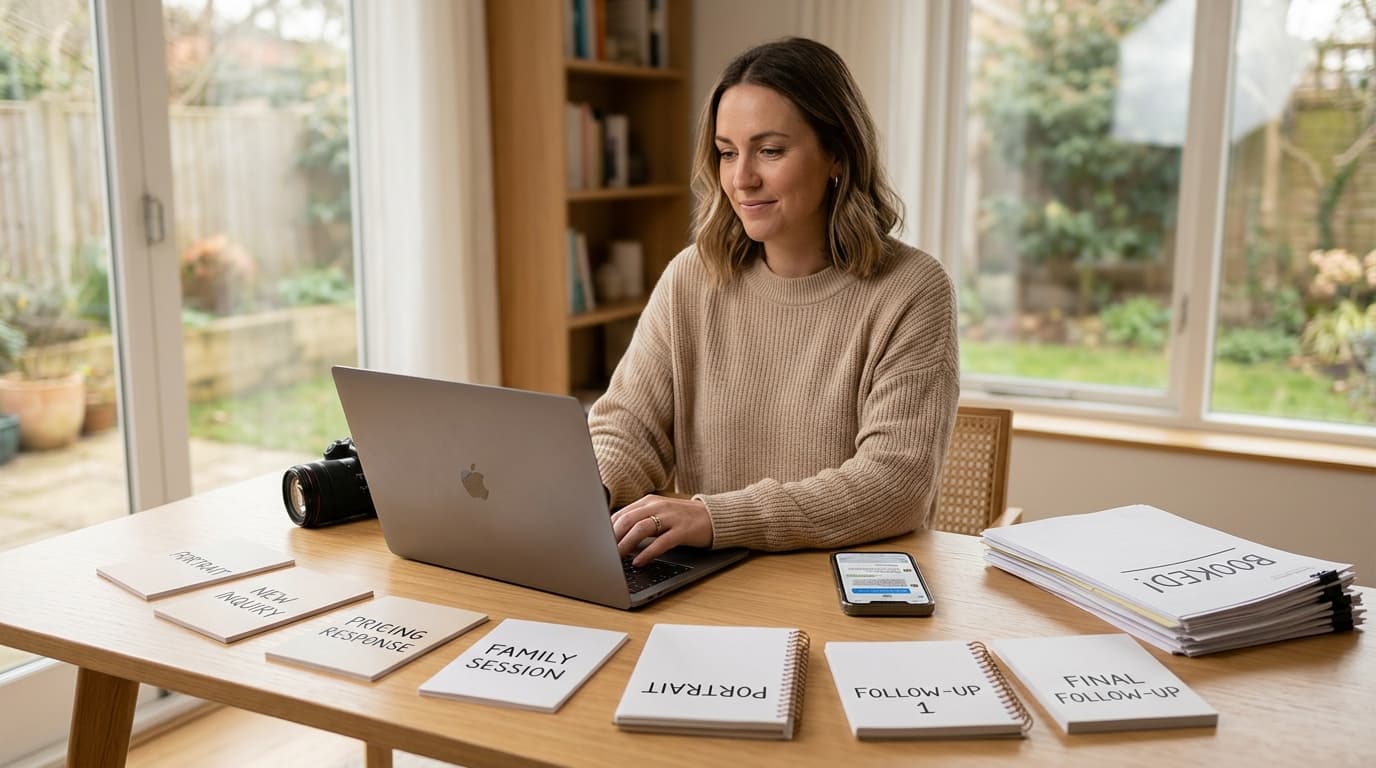 Inquiry response templates for portrait and family photographers