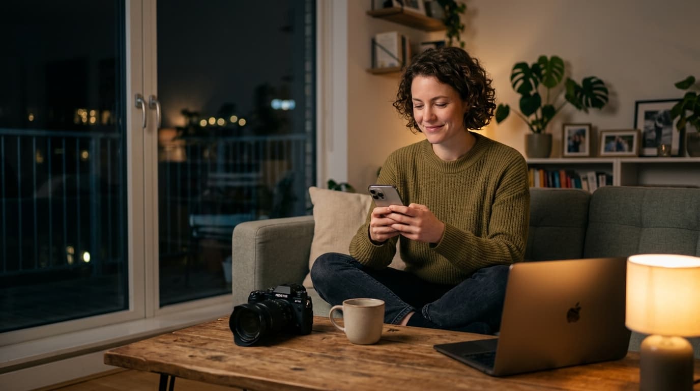 Photographer managing late-night client inquiries with a better booking workflow